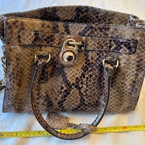 Michael Kors Snake Skin Shoulder Bag Handbag